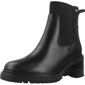 Tommy Hilfiger - FW0FW08163 - Chelsea Boots - Zwart - Leer