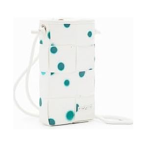 Desigual Dames Mone_New Splatter Bruna Tri-Fold Wallet, wit, wit, 10