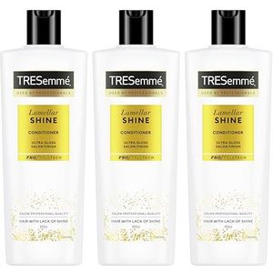Tresemme Conditioner Lamellar Shine voor een salonfinish vol glans met gepatenteerde Lamellar-technologie 3 x 400 ml