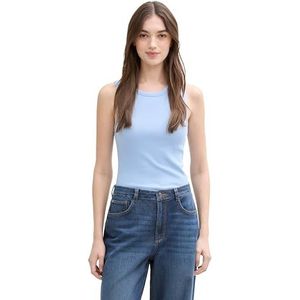 TOM TAILOR Denim T-shirt voor dames, 35809 - Dusty Sky Blue, XL