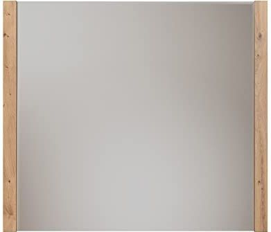 trendteam smart living Dakota Wandspiegel, wit/Artisan eiken, afmetingen (opgebouwd B x H x D): 78 x 69 x 4 cm