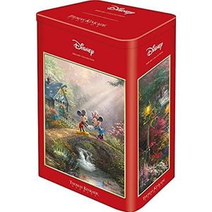 Schmidt Spiele 59928 Thomas Kinkade, Disney, Mickey & Minnie in Hawaï, 500 stukjes puzzel in nostalgisch blik, kleurrijk