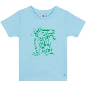Petit Bateau Jongens T-shirt met korte mouwen, Aquatisch, 3 Jaar