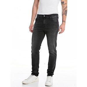Replay MickyM X-LITE Slim Tapered Fit Jeans voor heren, 098 Black, 36W x 32L