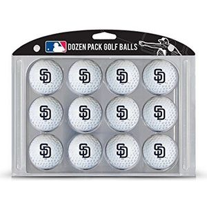 Team Golf MLB San Diego Padres golfballen, 12 Pack Dozijn Regulation Size Golfballen, 12 Pack, Full Color Duurzaam Team Impressum