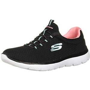 Skechers SUMMITS dames Sneaker, Black Pink, 38.5 EU