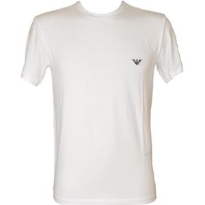 EMPORIO ARMANI Man zacht modaal T-shirt met lange mouwen wit XXL, Wit, XXL