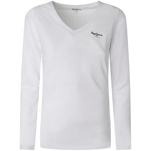 Pepe Jeans Corine L/S T-shirt, 800WHITE, XS Dames