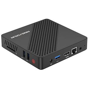 Intel Celeron N4020 mini-pc (tot 2,8 GHz), DDR4 4 GB/64 GB eMMC, Intel UHD Graphics 600, ventilatorloze minicomputer 4k@60Hz HDMI&VGA, USB3.0, Wi-FI 2.4/5.8G, BT4.2