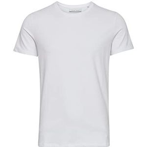 CASUAL FRIDAY Heren David Crew Neck T-shirt, 50104/Helder Wit, S