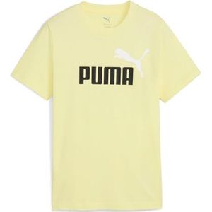 Puma - Essentials 2 Graphics Nº1 Logo - T-shirt - Geel - Korte Mouwen