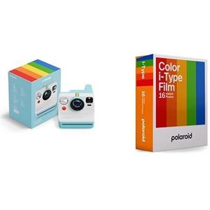 Polaroid - Now Generatie 3 - Instant Camera + Kleurenfilm (16 filmpakket) - Arctisch Blauw