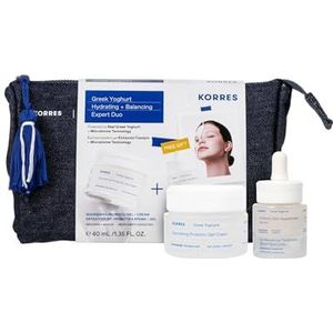 KORRES Greek Yoghurt Moist&Balance Expert Duo Voordeelset van voedende vochtinbrengende crème 40 ml en serum 15 ml voor intensieve verzorging, siliconen- en parabenvrij