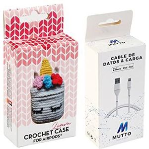 Set Airpod Crochet Liam + USB-datakabel MFI