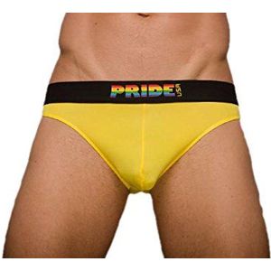 Pride Metro Banded Bikini, geel, maat: S