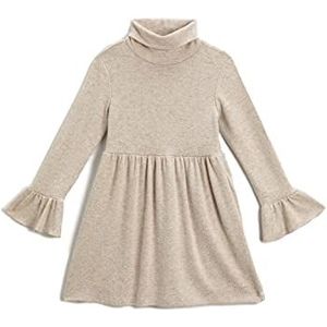 Koton Girl Knit Dress Turtleneck, beige (052), 4-5 Jaren