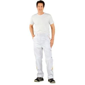 PLANAM broek HIGHLINE, kleur leisteen/zwart/rood, maat, 52 EU, wit/wit/geel.