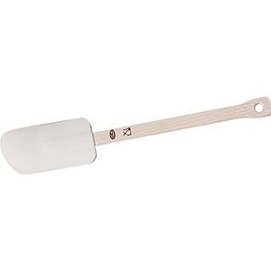 Dr. Oetker Deegschraper siliconen - met houten steel - 28 cm