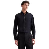 Seidensticker - Regular Fit - Herenoverhemd - Zwart - Lange Mouwen