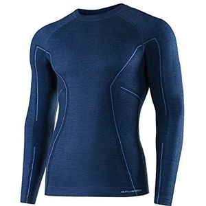 BRUBECK Functioneel herenshirt met lange mouwen | ademend | thermo | sport | fitness | onderhemd | ondergoed | 41% merinowol | LS12820