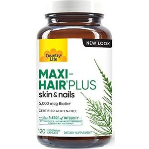 Country Life: Maxi-Hair Plus (5.000 mcg) - 120 veg. Kapseln