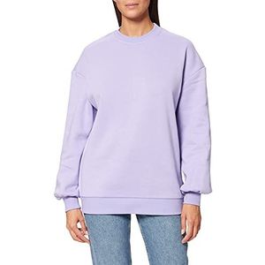 Urban Classics Oversized sweatshirt voor dames van biologisch katoen, ronde hals, pullover van biologisch katoen, brede mouwen, maat XS tot 5XL, lavendel, 3XL