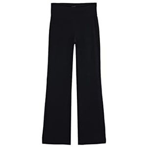 DeFacto Casual gebreide broek voor dames, joggingbroek - standaard pasvorm joggingbroek dames joggingbroek, joggingpak vrouw, zwart, XS