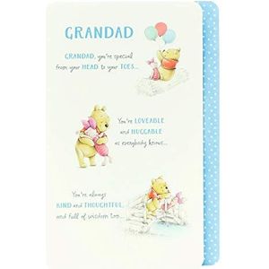 UK Greetings Verjaardagskaart voor grootvader met beer en biggen, Disney-figuren