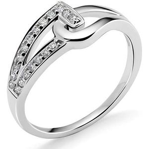 Orphelia Damen 18 k (750) witgoud Rundschliff Diamant