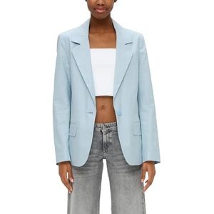 QS Damesblazer van linnenmix, 6103 liter, 40