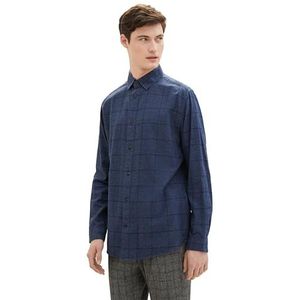 TOM TAILOR Herenhemd, 33866 - Navy Tonal Check, XXL