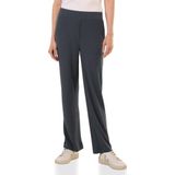 Cecil Dames Jersey broek met geribde structuur in Grijs, Gr: XXL