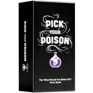 Dyce Games - Pick Your Poison: The ""What would you rather do?""-Game - Hét Dilemma Partyspel - Engelstalige Familie-editie - Vanaf 10 jaar - Voor 3 t/m 10 spelers - Engels