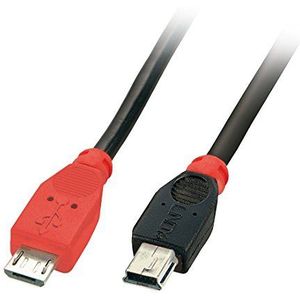 USB-kabel Micro-B/Mini-B OTG 0,5 m