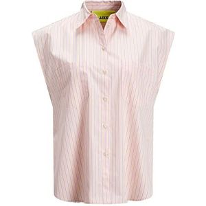 JACK & JONES Dames Jjxx Jxetta Sl Poplin Shirt Sn Blouse, Tropical Peach, S