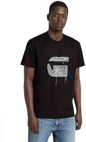 G-Star RAW - Stitch Burger - T-shirt - Zwart - Biologisch Katoen