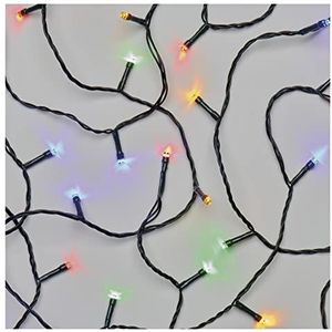 EMOS Led-lichtketting, kleurrijk, voor binnen en buiten, 12 m lang, IP44, multicolor, kerstlichtketting met 120 leds + 5 m voedingskabel en voeding, 6 uur timerfunctie, voor feestjes, Kerstmis,