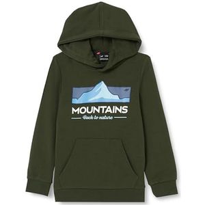 4F Sweatshirt M634 groen kinderen 122, Groen, 7 jaar