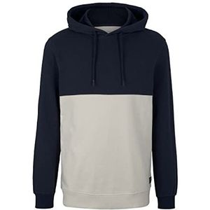 TOM TAILOR Denim Uomini Hoodie sweatshirt met structuur 1028403, 13808 - Creme, M