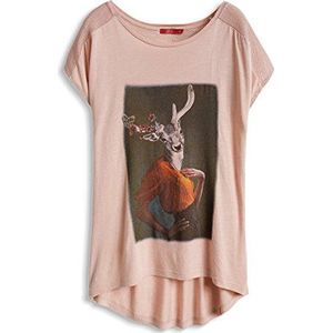 Esprit EDC 075CC1K035 – T-shirt – dierprint – korte mouwen – dames - - 36