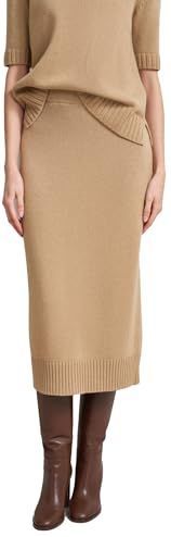 Bugatti - Jerseyrok - Beige - 40% Wol 30% Viscose 20% Polyamide 10% Kasjmier