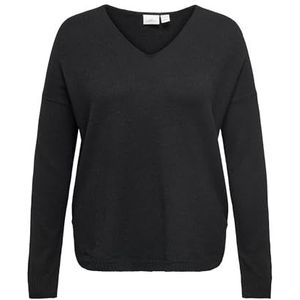 ONLY CARMAKOMA CARMARGARETA LS Pullover KNT NOOS, zwart, 42/44