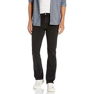 Amazon Essentials Men's Bootcut-jeans met slanke pasvorm, Gewassen zwart, 31W / 32L