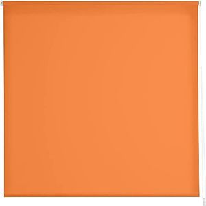Estoralis Gove rolgordijn glad lichtdoorlatend, stof, oranje, 90 x 230 cm