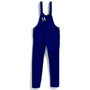 BP Workwear Basic 1482-060-10 tuinbroek - stoffen bretels met rubberen inzetstuk - zakken voor kniebeschermers - puur katoen - vaste pasvorm - maat: 25 - kleur: donkerblauw