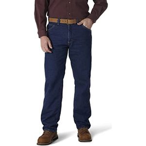 Wrangler Riggs Workwear Jeans voor heren, met fleecevoering, ontspannen pasvorm, werkbroek, Antiek Indigo, 33W / 30L
