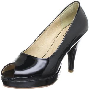 Andrea Conti dames 1145310 peep-Toe, Zwart Zwart Zwart 002, 38 EU