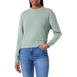 MUSTANG Dames Bea C Logo Print Sweatshirt, Sea Spray 6332, L