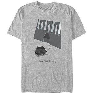 Star Wars Unisex Mouse Droid Crossing Organic T-shirt met korte mouwen, grijs, gemêleerd, XL