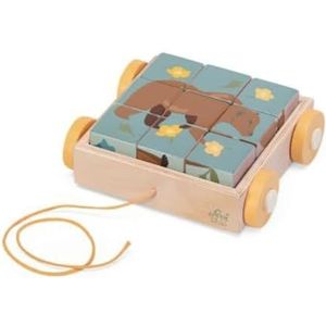 Sevi Puzzeldier van Dolomieten | Trudi by Houten speelgoed voor kinderen vanaf twee jaar. Hout uit de Dolomieten | 19x6x19cm Nature | Modello 87857